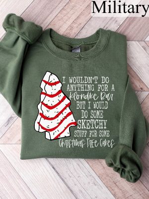 Christmas Tree Cake Sweatshirt Christmas Cake Shirt Christmas Crewneck Holiday Sweater Funny Christmas Shirt Xmas Tee New Year Shirt Unique revetee 4