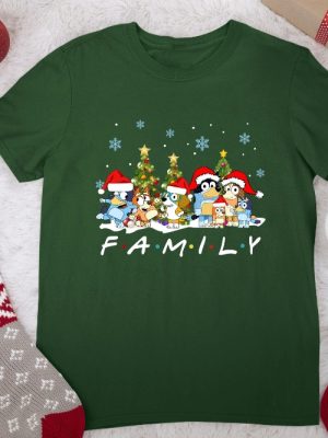 Christmas Bluey Family Shirt Christmas Family Bluey Shirt Sweatshirt Hoodie Bluey Party Shirt Bluey Christmas Trip Shirt Bluey Theme Tee Unique revetee 2 1