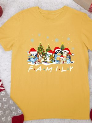 Christmas Bluey Family Shirt Christmas Family Bluey Shirt Sweatshirt Hoodie Bluey Party Shirt Bluey Christmas Trip Shirt Bluey Theme Tee Unique revetee 3 1