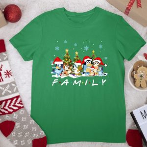 Christmas Bluey Family Shirt Christmas Family Bluey Shirt Sweatshirt Hoodie Bluey Party Shirt Bluey Christmas Trip Shirt Bluey Theme Tee Unique revetee 5 1