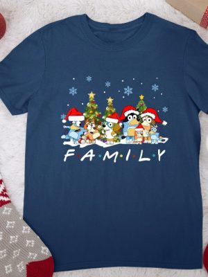 Christmas Bluey Family Shirt Christmas Family Bluey Shirt Sweatshirt Hoodie Bluey Party Shirt Bluey Christmas Trip Shirt Bluey Theme Tee Unique revetee 7