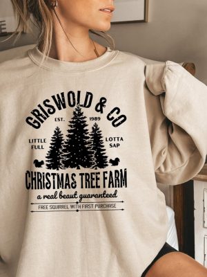 Griswold Christmas Sweatshirt Griswold Co Sweater Christmas Tree Farm Sweatshirt Little Full Lotta Sap Family Vacation Xmas Family Christmas Unique revetee 5