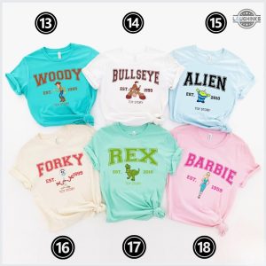 jessie toy story shirt sweatshirt hoodie mens womens little bo peep woody t shirt buzz lightyear tshirt alien sid toy story characters costume laughinks 3