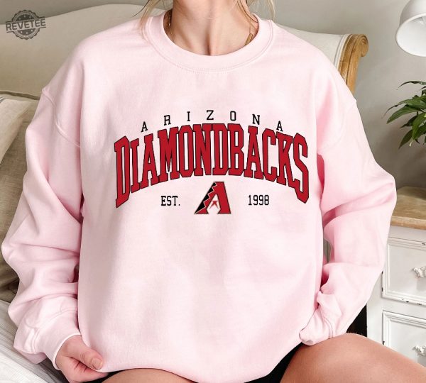 Arizona Diamondback Shirt Vintage Arizona Diamondback Baseball Est 1998 T Shirt Arizona Baseball Sweatshirt Arizona Baseball Fan Gifts Unique revetee 1