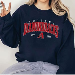 Arizona Diamondback Shirt Vintage Arizona Diamondback Baseball Est 1998 T Shirt Arizona Baseball Sweatshirt Arizona Baseball Fan Gifts Unique revetee 3