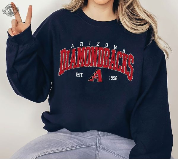 Arizona Diamondback Shirt Vintage Arizona Diamondback Baseball Est 1998 T Shirt Arizona Baseball Sweatshirt Arizona Baseball Fan Gifts Unique revetee 3