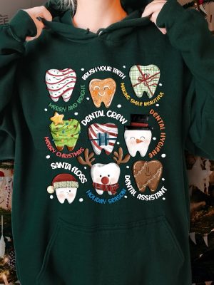 Christmas Dental Crewneck Sweatshirt Funny Teeth Christmas Shirt Dental Assistant Xmas Gift Dental Squad Gifts Holiday Dentist Shirt Unique revetee 2