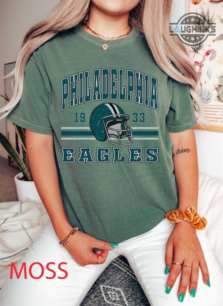 eagles tee shirts sweatshirts hoodies mens womens kids vintage phiadelphia eagles football est 1933 tshirt retro nfl sweater fan gift laughinks 1