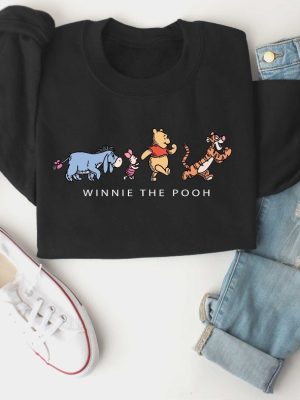 Winnie The Pooh And Friends Sweatshirt Winnie The Pooh Sweatshirt Pooh Bear Sweatshirt Disneyworld Family Matching Sweatshirt Unique revetee 3