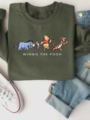 Winnie The Pooh And Friends Sweatshirt Winnie The Pooh Sweatshirt Pooh Bear Sweatshirt Disneyworld Family Matching Sweatshirt Unique revetee 4