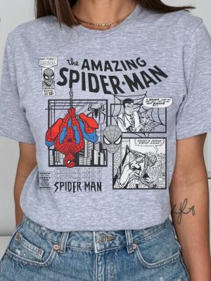 90S Vintage Spiderman T Shirt Retro Superhero Shirt Comic Book Shirt Marvel Lover Gift Spiderman Unisex Tshirt Marvel Shirt Unique revetee 2