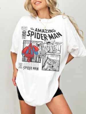 90S Vintage Spiderman T Shirt Retro Superhero Shirt Comic Book Shirt Marvel Lover Gift Spiderman Unisex Tshirt Marvel Shirt Unique revetee 3