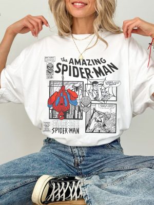 90S Vintage Spiderman T Shirt Retro Superhero Shirt Comic Book Shirt Marvel Lover Gift Spiderman Unisex Tshirt Marvel Shirt Unique revetee 4