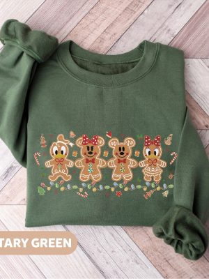 Mickey Gingerbread Sweatshirt Gingerbread Mickey And Friends Shirt Disney Gingerbread Shirt Gingerbread Sweatshirt Disney Sweater Woman Unique revetee 2