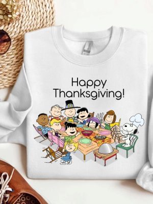 Thanksgiving Snoopy Sweatshirt Snoopy Thanksgiving Shirt Womens Thanksgiving Sweatshirt Cute Thanksgiving Shirt Unique revetee 4