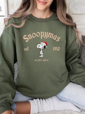 Snoopy Christmas Sweatshirt Charlie And The Snoopy Christmas Sweatshirt Cartoon Dog Sweatshirt Christmas Gift Vintage Sweatshirt Unique revetee 2