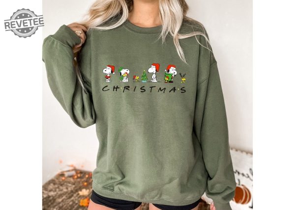 Charlie And The Snoopy Christmas Sweatshirt Christmas Snoopy Shirt Christmas Cartoon Dog Sweatshirt Christmas Gifts Xmas Kids Crewneck Unique revetee 1