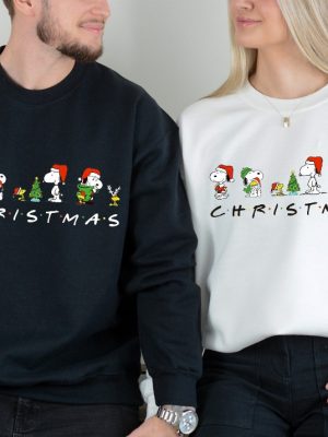 Charlie And The Snoopy Christmas Sweatshirt Christmas Snoopy Shirt Christmas Cartoon Dog Sweatshirt Christmas Gifts Xmas Kids Crewneck Unique revetee 2