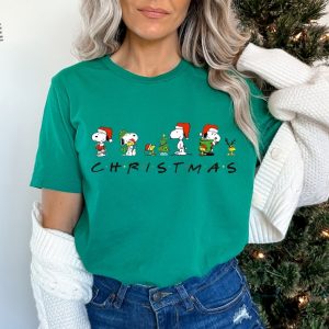 Charlie And The Snoopy Christmas Sweatshirt Christmas Snoopy Shirt Christmas Cartoon Dog Sweatshirt Christmas Gifts Xmas Kids Crewneck Unique revetee 3