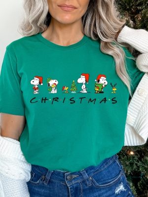 Charlie And The Snoopy Christmas Sweatshirt Christmas Snoopy Shirt Christmas Cartoon Dog Sweatshirt Christmas Gifts Xmas Kids Crewneck Unique revetee 3