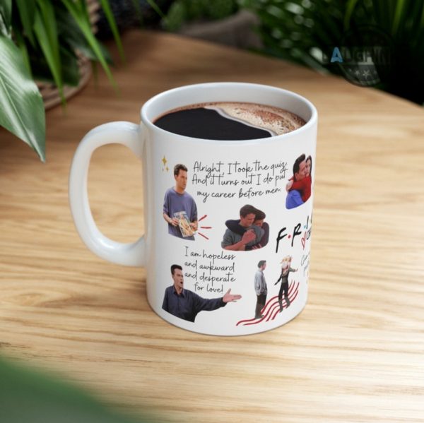 friends coffee cup camping mug travel mug color changing mug matthew perry dead friends cast chandler bing ceramic mug 11oz 15oz monica and chandler laughinks 1