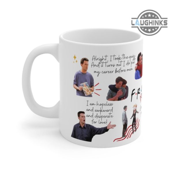 friends coffee cup camping mug travel mug color changing mug matthew perry dead friends cast chandler bing ceramic mug 11oz 15oz monica and chandler laughinks 2