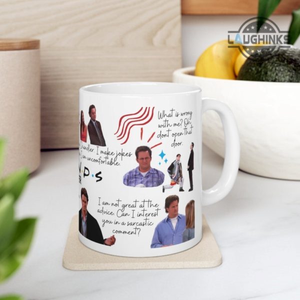 friends coffee cup camping mug travel mug color changing mug matthew perry dead friends cast chandler bing ceramic mug 11oz 15oz monica and chandler laughinks 5