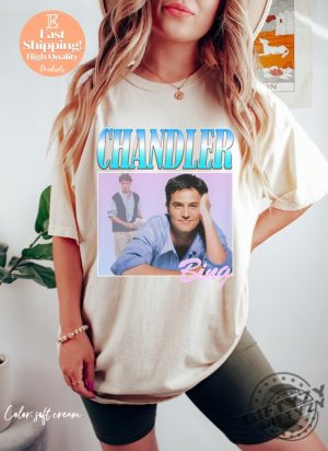 Chandler Bing Shirt Friends Sitcom Sweatshirt Chandler Tshirt Chandler Bing From Friends Hoodie Unisex Shirt Men Shirt Matthew Perry Shirt giftyzy 2