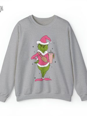 Grinchmas Sweatshirt Stanley Tumbler Grinch Shirt Retro Christmas Shirt Christmas Movie Sweater Mean One Shirt Green Guy Unique revetee 5