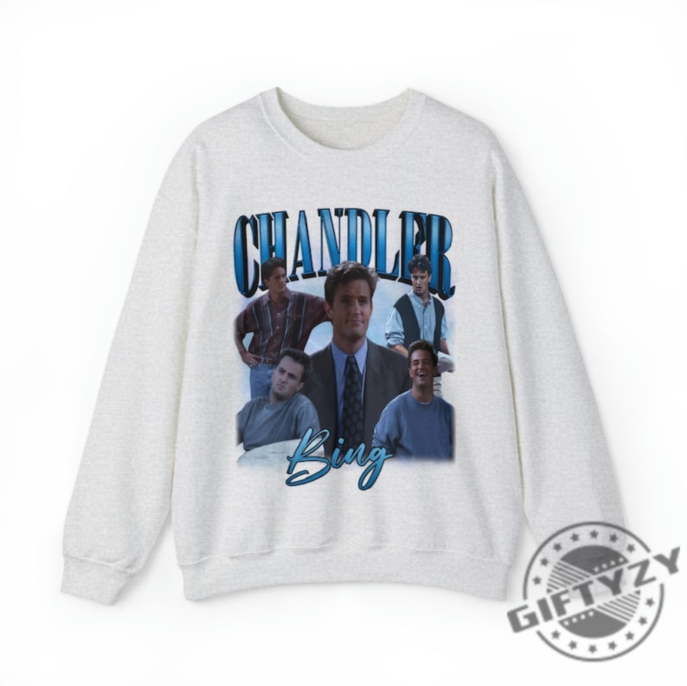 Vintage Chander Bing Shirt Chandler Bing Friends Tshirt Matthew Perry Hoodie Retro Friends Sweater Chander Bing Shirt