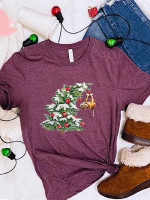 Christmas Cat Shirt Meowy Christmas Funny Christmas Gifts Christmas Tree Shirt Cat Mom Christmas Shirt Cat Mom Gifts Cat Lover Shirt Unique revetee 2