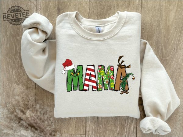 Grinch Christmas Sweatshirt Grinch Sweatshirt Christmas Sweatshirt Grinch Sweatshirt Christmas Vibe Mama Grinch Sweatshirt Mother Christmas Unique revetee 2