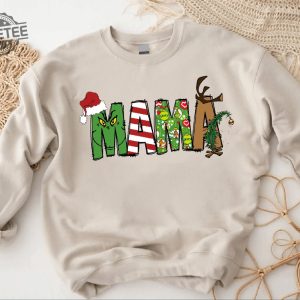 Grinch Christmas Sweatshirt Grinch Sweatshirt Christmas Sweatshirt Grinch Sweatshirt Christmas Vibe Mama Grinch Sweatshirt Mother Christmas Unique revetee 3
