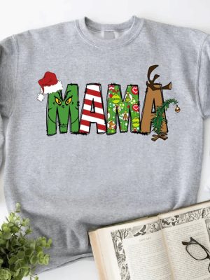 Grinch Christmas Sweatshirt Grinch Sweatshirt Christmas Sweatshirt Grinch Sweatshirt Christmas Vibe Mama Grinch Sweatshirt Mother Christmas Unique revetee 4