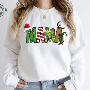 Grinch Christmas Sweatshirt Grinch Sweatshirt Christmas Sweatshirt Grinch Sweatshirt Christmas Vibe Mama Grinch Sweatshirt Mother Christmas Unique revetee 5