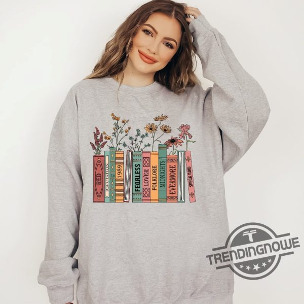 Albums As Books Sweatshirt Trendy Aesthetic For Book Lovers Shirt Folk Music Hoodie Country Music Hoodie RACK Music Sweater trendingnowe.com 3