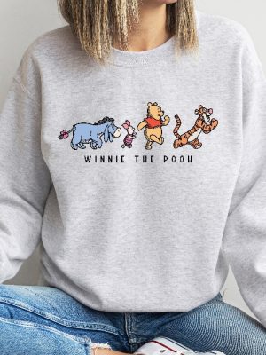 Winnie The Pooh And Friends Sweatshirt Winnie The Pooh Sweatshirt Pooh Bear Sweatshirt Disneyworld Family Matching Sweatshirt Winnie Pooh Unique revetee 2