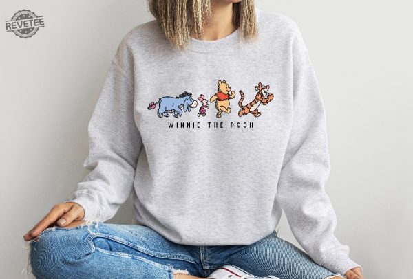 Winnie The Pooh And Friends Sweatshirt Winnie The Pooh Sweatshirt Pooh Bear Sweatshirt Disneyworld Family Matching Sweatshirt Winnie Pooh Unique revetee 2