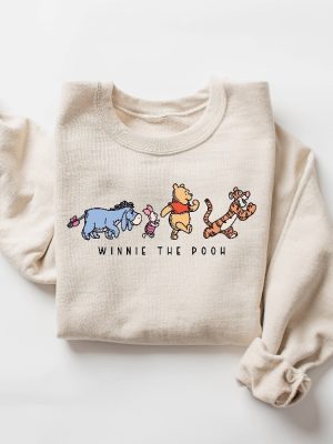 Winnie The Pooh And Friends Sweatshirt Winnie The Pooh Sweatshirt Pooh Bear Sweatshirt Disneyworld Family Matching Sweatshirt Winnie Pooh Unique revetee 3