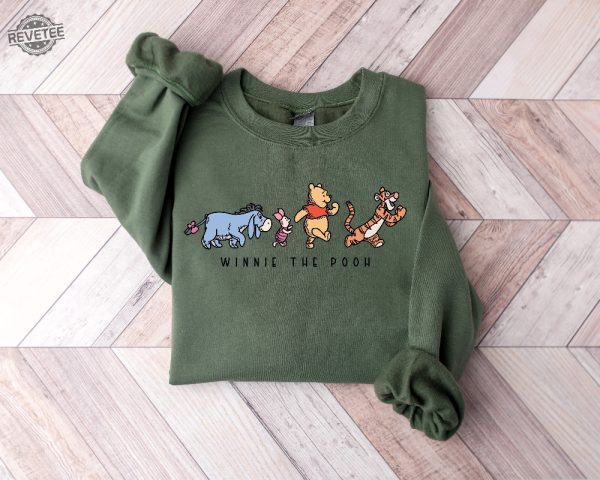 Winnie The Pooh And Friends Sweatshirt Winnie The Pooh Sweatshirt Pooh Bear Sweatshirt Disneyworld Family Matching Sweatshirt Winnie Pooh Unique revetee 5