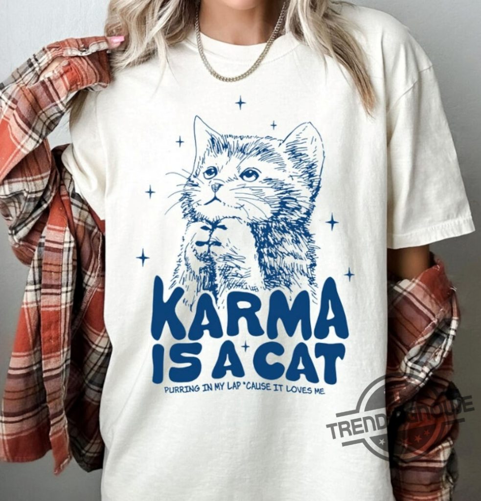 Karma Is A Cat Taylor Swift Shirt Sweatshirt Hoodie Karma Is A Cat Eras ...