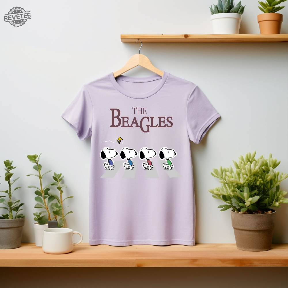 The Beagles Abbey Road Inspired T Shirt Snoopy Shirt Unique