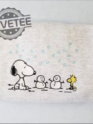 Christmas Cartoon Dog Embroidered Winter Sweater Snoopy Sweatshirt Embroidered Sweatshirt Snow Sweatshirt Winter Sweatshirt Unique revetee 2