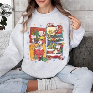 The Peanuts Snoopy Charlie Christmas Sweatshirt Charlie Brown Christmas Sweatshirt Peanuts Sweatshirt Charlie Brown Shirt Unique revetee 3