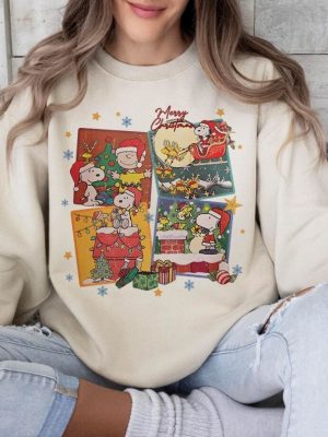 The Peanuts Snoopy Charlie Christmas Sweatshirt Charlie Brown Christmas Sweatshirt Peanuts Sweatshirt Charlie Brown Shirt Unique revetee 5