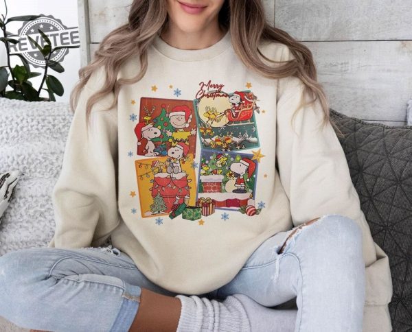 The Peanuts Snoopy Charlie Christmas Sweatshirt Charlie Brown Christmas Sweatshirt Peanuts Sweatshirt Charlie Brown Shirt Unique revetee 5