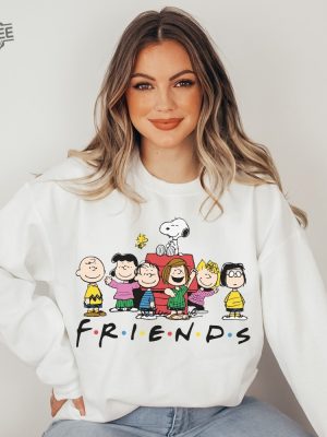 Snoopy Friends Sweatshirt Charlie Brown Sweatshirt T Shirt Sweatshirt Long Sleeve Hoodie Unique revetee 2