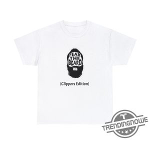 Clippers Shirt James Harden Shirt Fear The Beard Los Angeles Basketball Shirt James Harden Clippers Shirt NBA Shirt trendingnowe.com 2