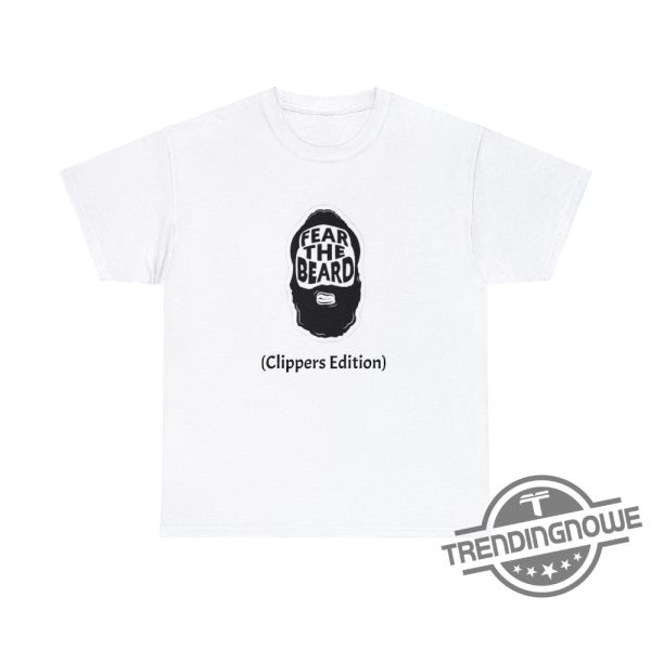 Clippers Shirt James Harden Shirt Fear The Beard Los Angeles Basketball Shirt James Harden Clippers Shirt NBA Shirt trendingnowe.com 2