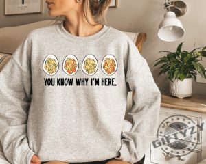 You Know Why Im Here Shirt Deviled Sweatshirt Thanksgiving Deviled Eggs Hoodie Thankful Thanksgiving Tshirt Thanksgiving Gift Shirt giftyzy 3